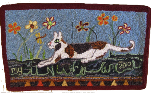 Cat Versus Bug
hooked by Marion Gallant Cat Versus Bug
hooked by Marion Gallant