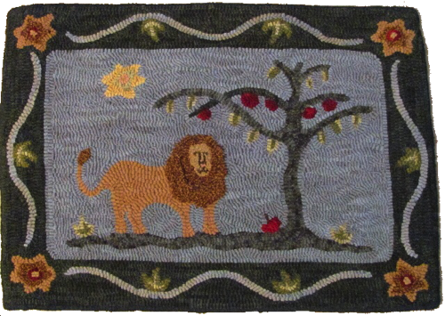 Loyal Lion Mat
hooked by Diana O'Brien Loyal Lion Mat
hooked by Diana O'Brien