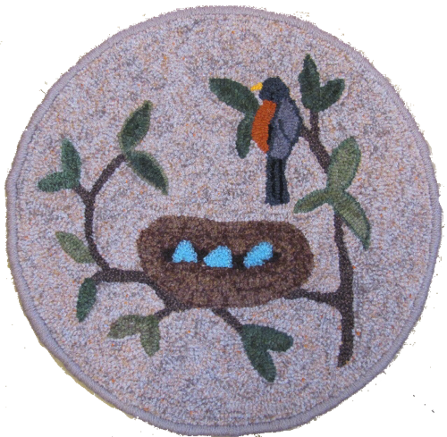 Mama Bird
hooked by Margaret Beaven Mama Bird
hooked by Margaret Beaven