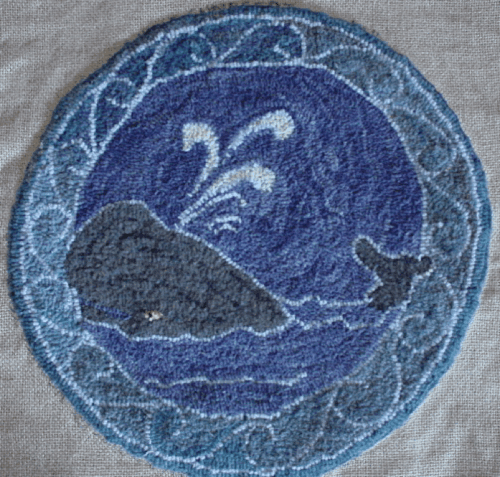 Whale Chairseat
hooked by Susan Dufault Whale Chairseat
hooked by Susan Dufault