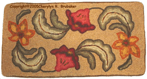 C-120 Antique Flower Mat
12" x 23.5"     Monks: $33      Linen: $45
